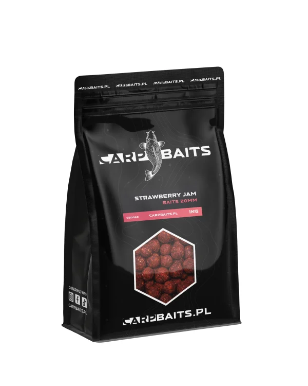 Kulki zanętowe CarpBaits Strawberry Jam 1kg